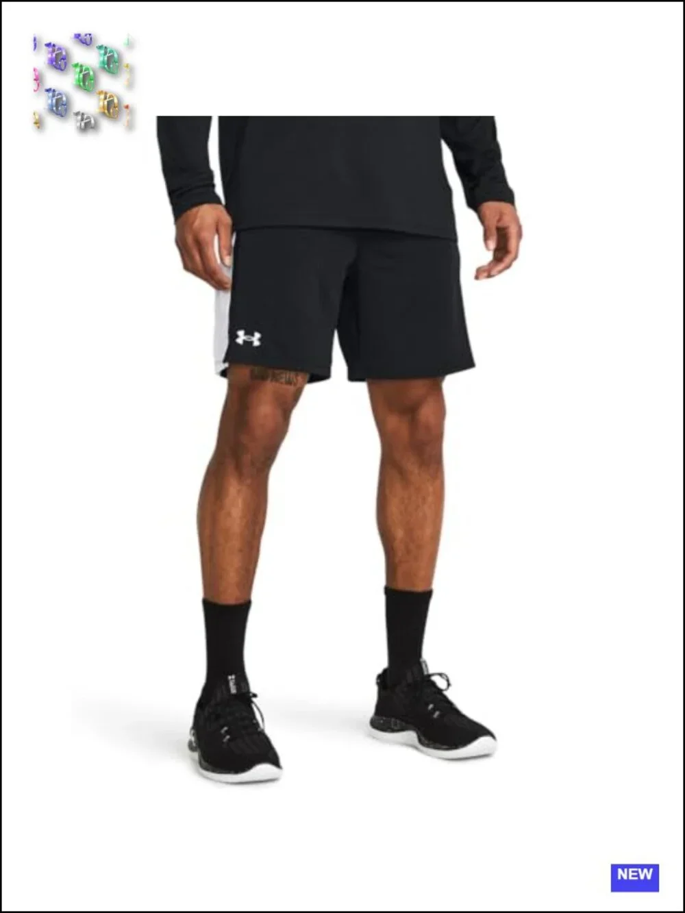 Men's Athletic Running Shorts with Mesh Panels - 7.5